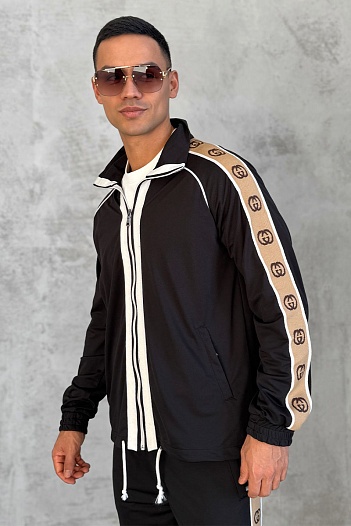 Мужской костюм Gucci Technical taped logo - Black   
