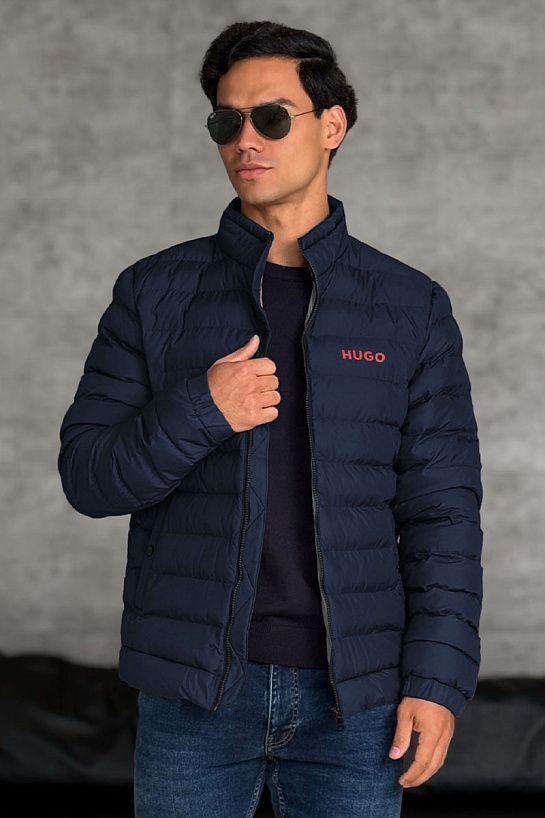 Мужская тёмно-синяя куртка Hugo Boss