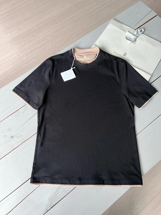 Футболка Brunello Cucinelli Premium layered-effect - Black
