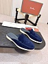 Мужские замшевые шлёпанцы Loro Piana