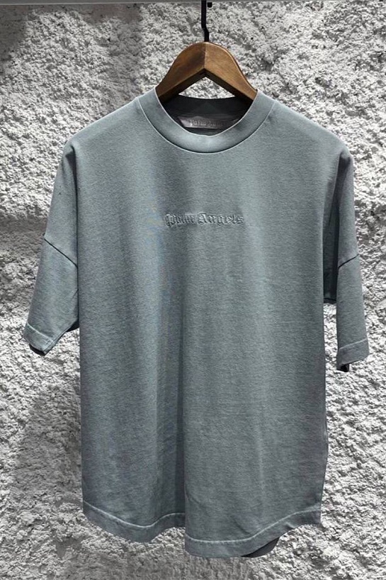 Светло-зелёная оверсайз футболка Palm Angels