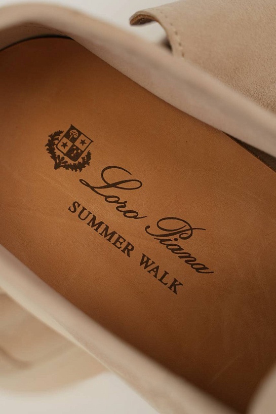 Мужские замшевые лоферы Loro Piana Summer Walk