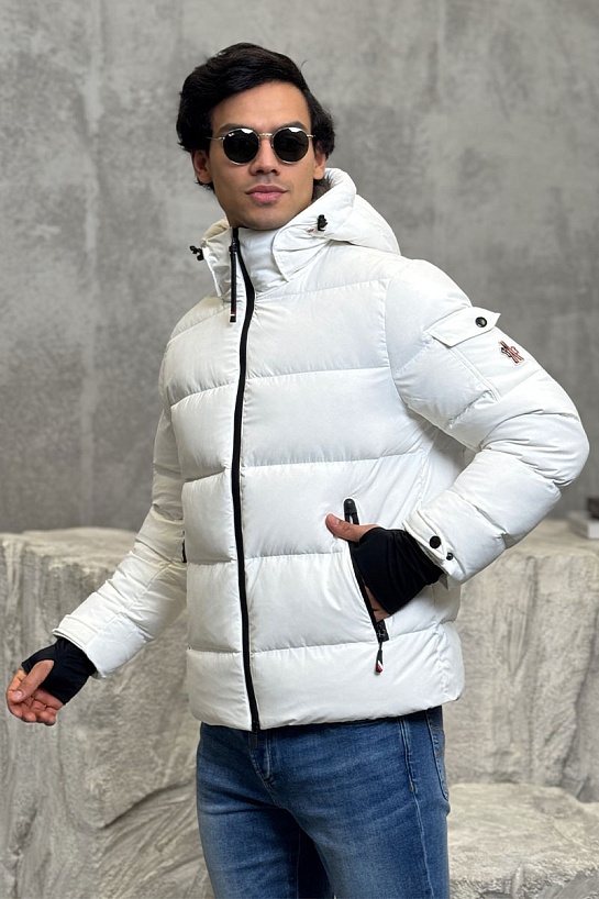 Мужской пуховик Moncler Grenoble - White