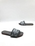 Женские шлепанцы Dior Dway Slide Embroidered Cotton