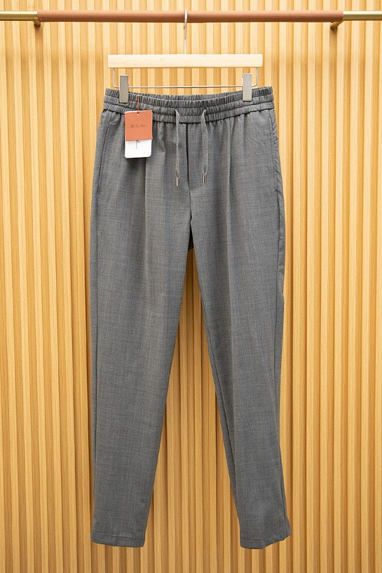 Мужские серые штаны Loro Piana Premium
