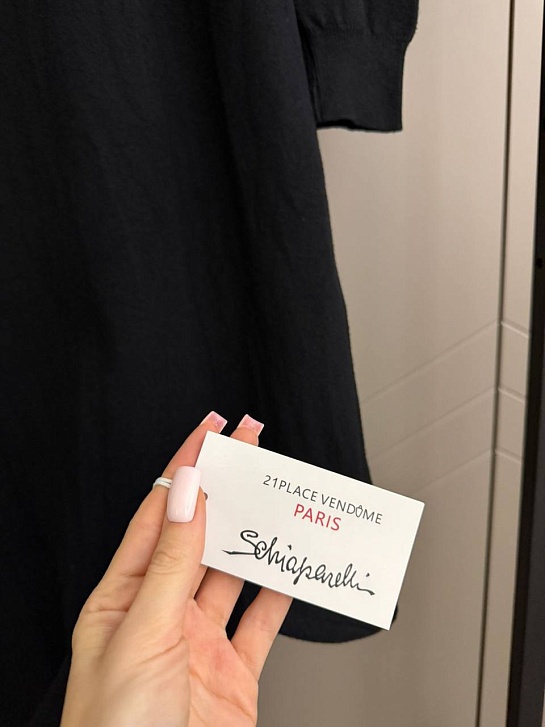 Женское чёрное платье Schiaparelli