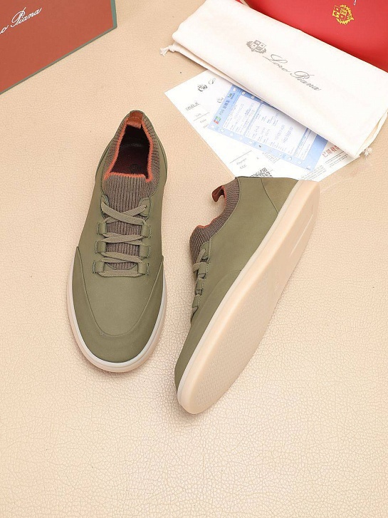 Мужские кроссовки Loro Piana Soho Walk - Khaki