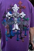 Фиолетовая оверсайз футболка Chrome Hearts Premium