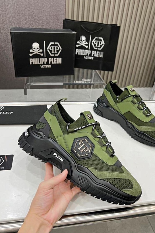 Мужские кроссовки Philipp Plein Predator - Green