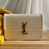 Кожаная сумка Yves Saint Laurent Solferino Lock 23x16 см - White