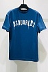 Синяя оверсайз футболка Dsquared2