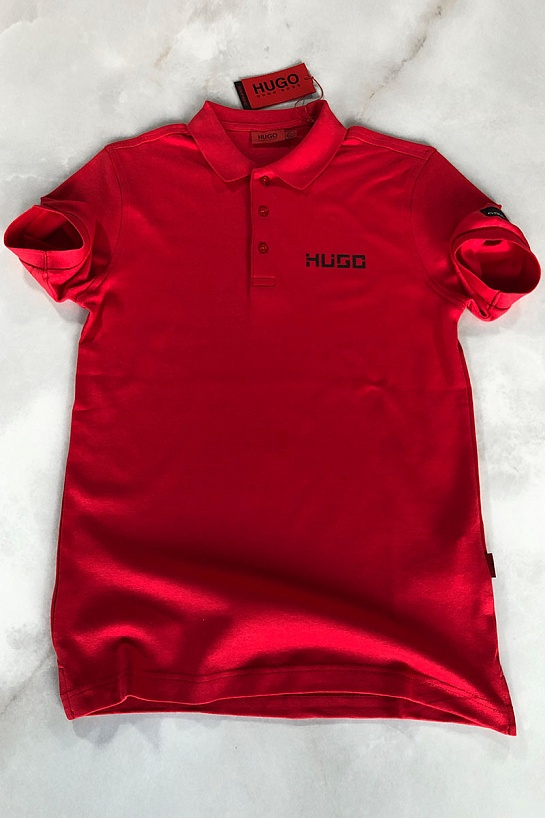 Мужское красное поло Hugo Boss
