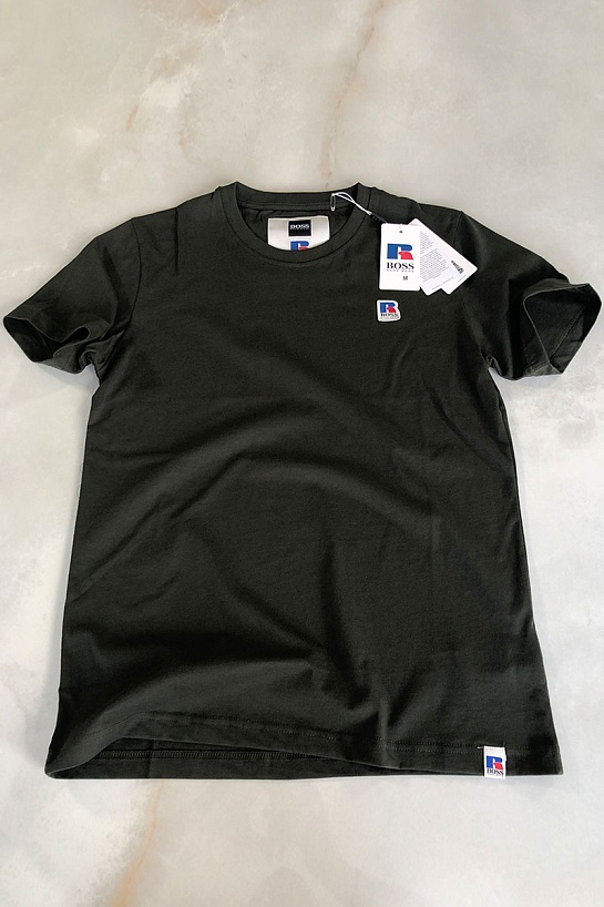 Мужская чёрная футболка Hugo Boss