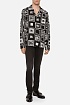 Мужская рубашка Dolce&Gabbana чёрного цвета geometric logo-print