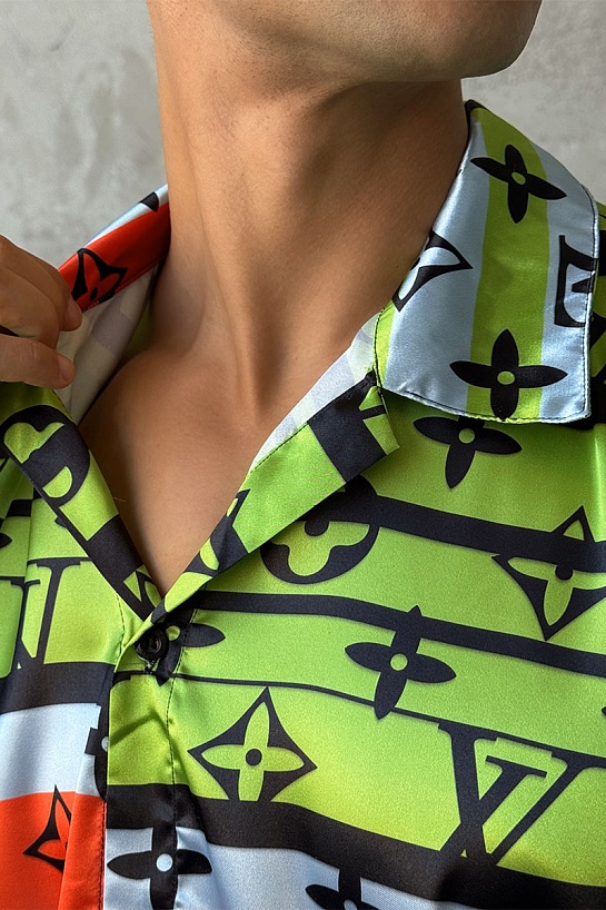 Мужская рубашка Louis Vuitton Monogram All-over