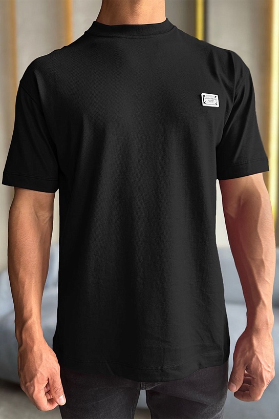 Футболка Dolce & Gabbana logo-plaque - Black