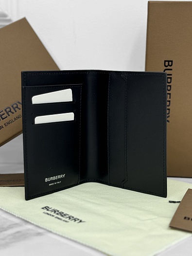 Кожаная обложка для паспорта Burberry Check Premium 14x10x2 см   
