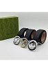 Мужской кожаный ремень Gucci - ширина 3.8 см, длина 100 / 110 / 115 см (3 расцветки)