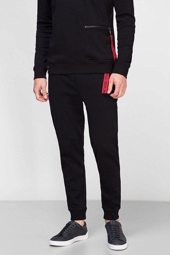 Чёрные спортивные штаны Hugo Boss Berlin