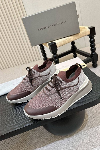 Мужские кроссовки Brunello Cucinelli knitted   