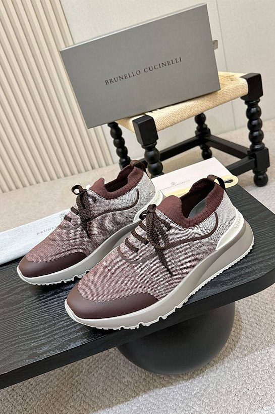 Мужские кроссовки Brunello Cucinelli knitted