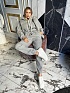 Женский серый костюм тройка MIU MIU