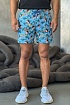 Мужские голубые шорты Etro floral-pattern