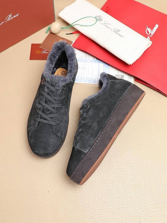 Зимние кроссовки с мехом Loro Piana