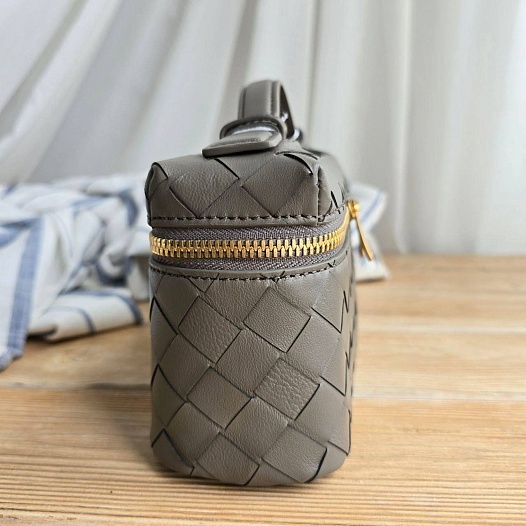 Женская сумка Bottega Veneta 20x11 см - Grey   