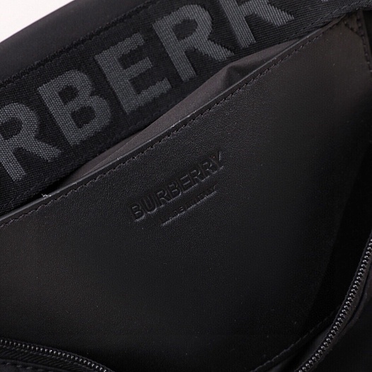 Чёрная сумка на пояс Burberry Sonny Premium 31x7.5x16 см   