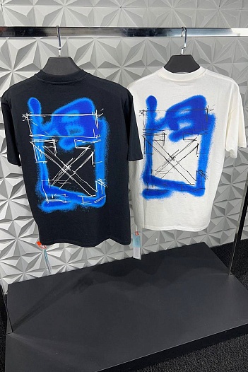 Белая футболка Off-White Spray Marker Arrows   