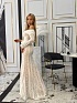 Кружевное женское платье с открытыми плечами MIU MIU