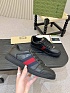 Кожаные кроссовки Gucci GG Screener - Black