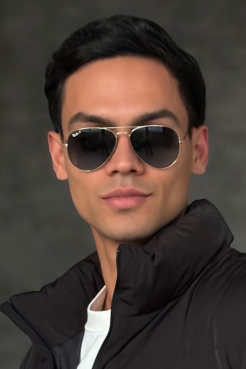Солнцезащитные очки Ray-Ban Aviator Large Metal - Black   