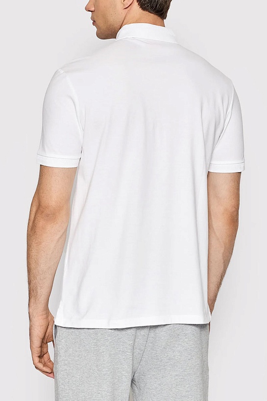 Мужское белое поло Hugo Boss classic badge