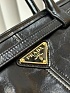 Кожаная чёрная сумка Prada Naplak Premium 32x15x11 см