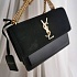 Женская чёрная сумка Yves Saint Laurent 22x17 см