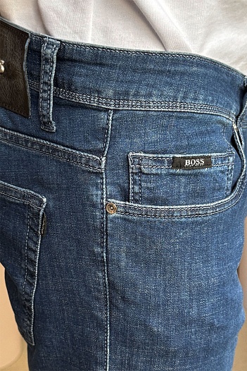 Мужские джинсы синего цвета Hugo Boss regular fit   
