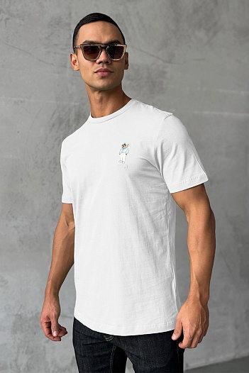 Футболка Polo Ralph Lauren logo-embroidered - White   
