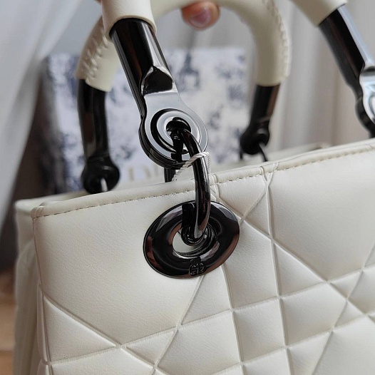 Кожаная сумка Dior Lady 25x18 см   