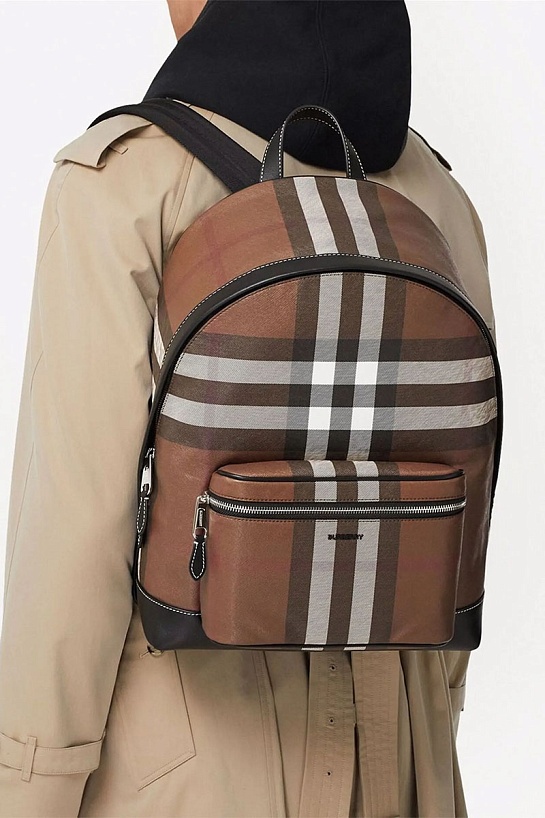 Кожаный рюкзак Burberry Dark Birch Brown Premium 30.5x14.5x42.5 см