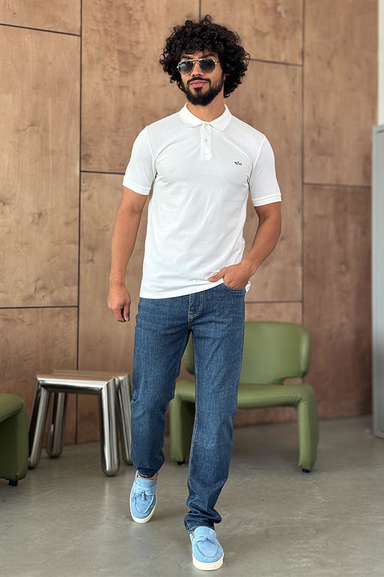 Мужские синие джинсы Hugo Boss relaxed fit