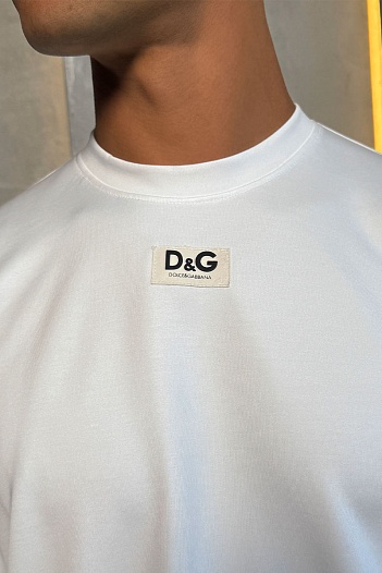 Оверсайз футболка Dolce&Gabbana из плотной ткани   