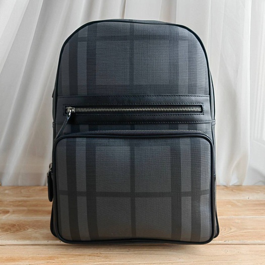 Кожаный рюкзак Burberry London Check 39х28x9 см   