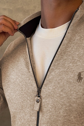 Мужская бежевая кофта Роlо Ralрh Lаurеn pony-embroidered   