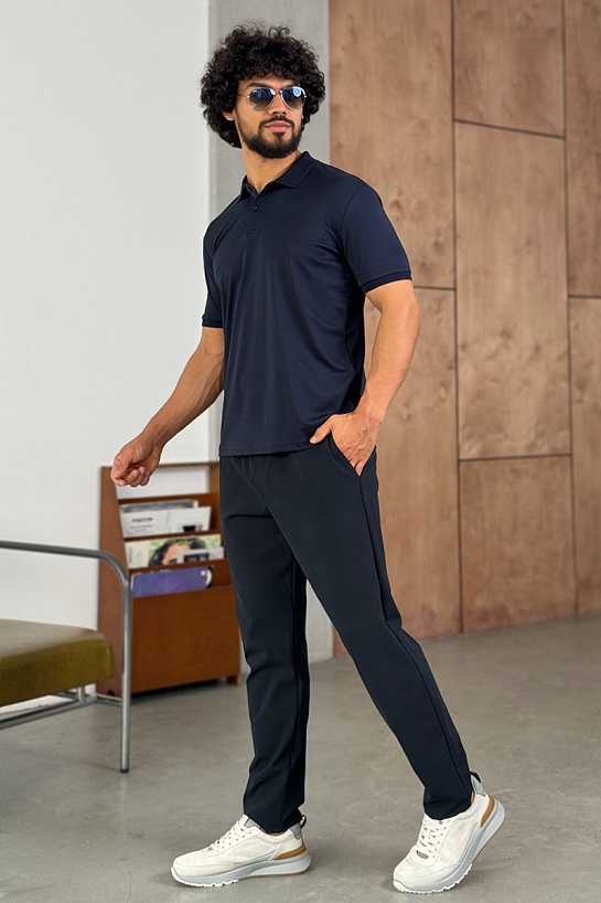 Мужские тёмно-синие штаны Prada