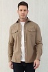 Мужская бежевая рубашка Brunello Cucinelli Premium