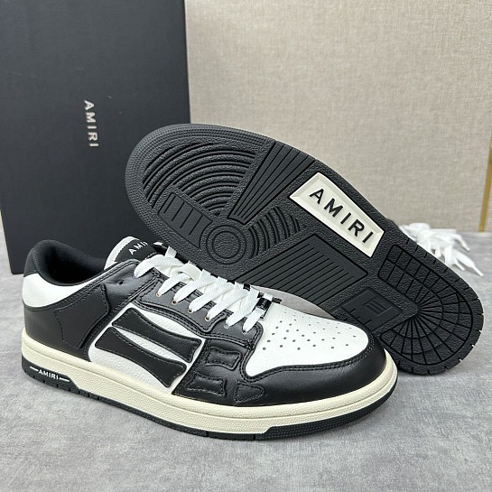 Кожаные кроссовки Amiri Skel Top Low