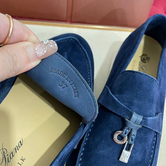 Женские замшевые лоферы Loro Piana Summer Charms Walk premium