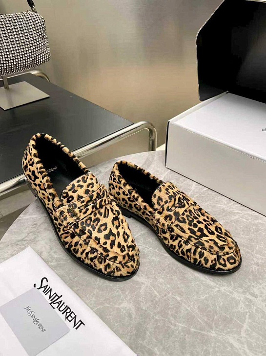 Женские замшевые лоферы Yves Saint Laurent premium